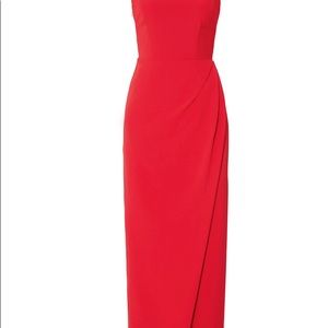JS collection red column gown